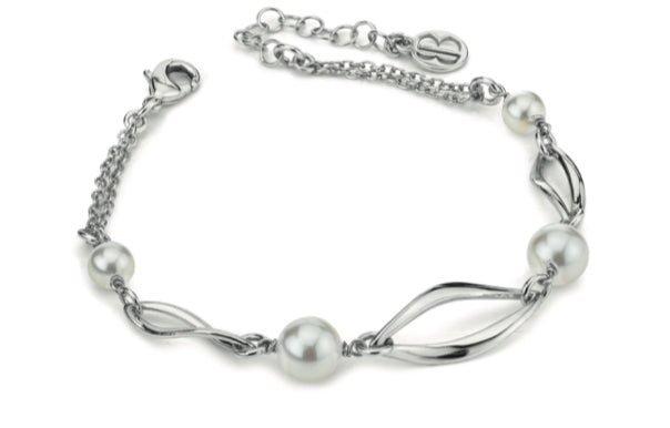 BRACCIALE PERLE BASE BIANCA