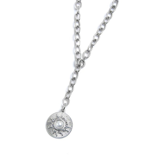 COLLANA SOLE PENDENTE CON PERLA