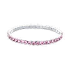 TENNIS ELASTICO CON CRISTALLI ROSA