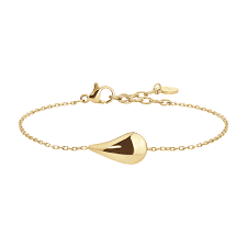 BRACCIALE DONNA IN ACCIAIO DORAT0 CON GOCCIA