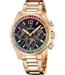 OROLOGIO DONNA ARCOBALENO  MADRE PERLA BASE BIANCA E ROSATA