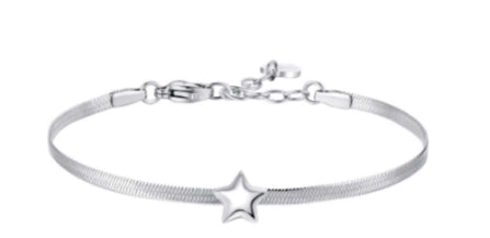 BRACCIALE STELLA CON MAGLIA PIATTA
