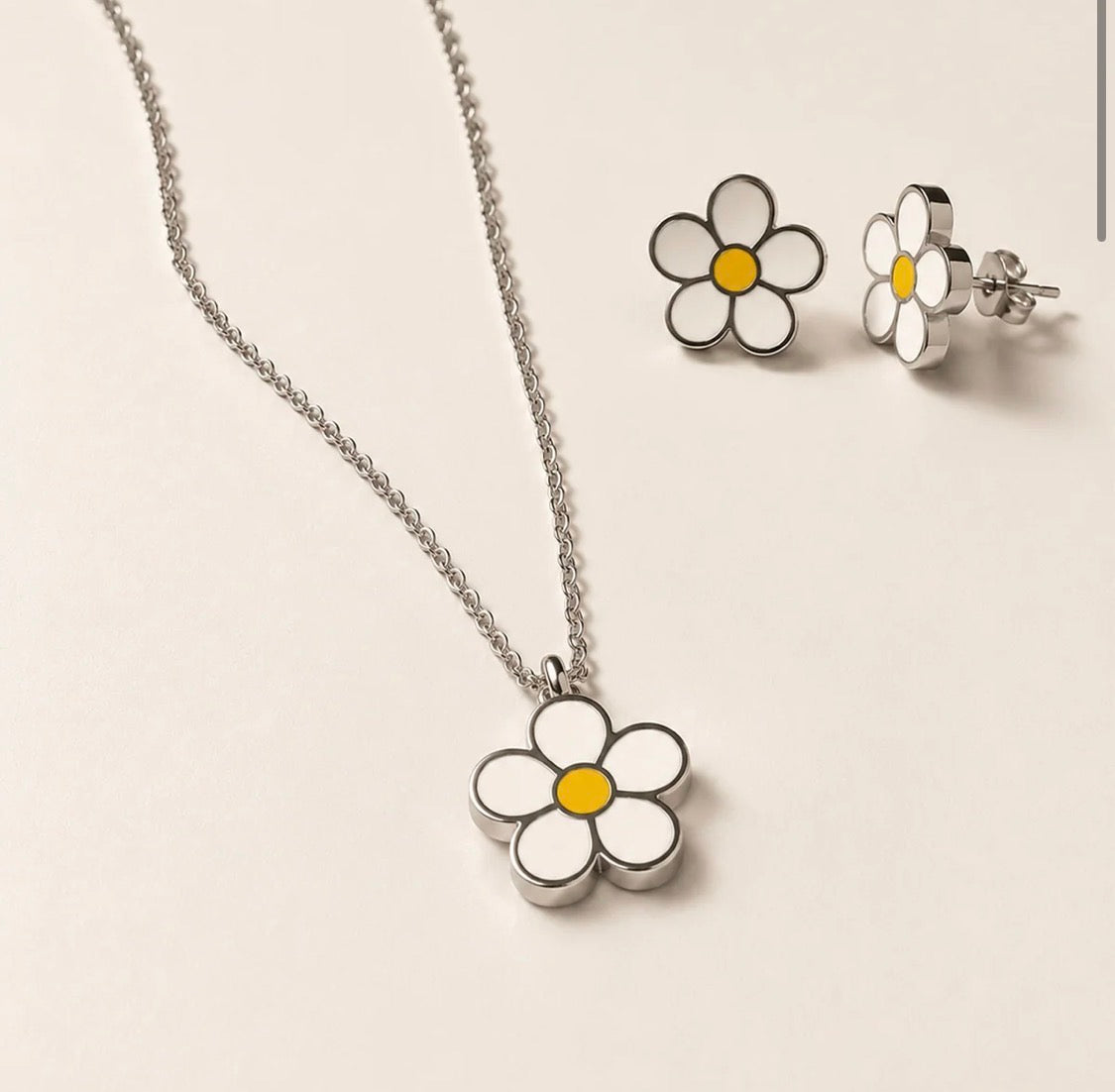 PARURE MARGHERITA ACCIAIO