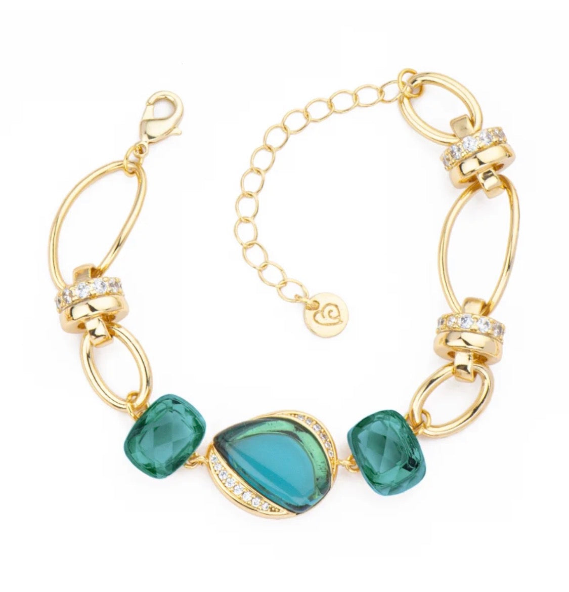 BRACCIALI CATENA CON ZIRCONI E CRISTALLI OTTANIO