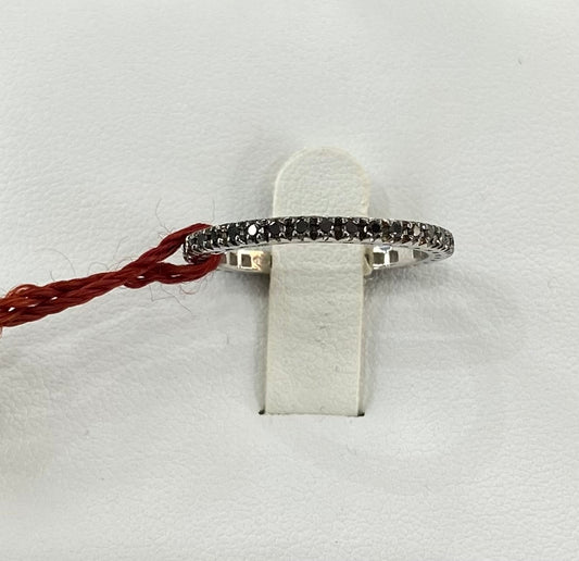 VERETTA ORO BIANCO E DIAMANTI NERI
