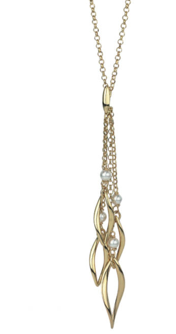 COLLANA PERLA PLACCATA ORO