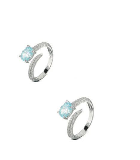ANELLO ARGENTO PIETRA CELESTE