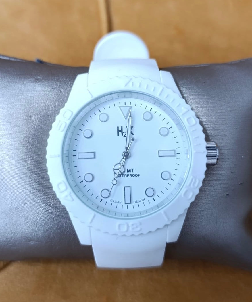 OROLOGIO H2X CAUCCIÙ BIANCO UOMO