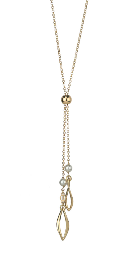 COLLANA PERLA PLACCATA ORO