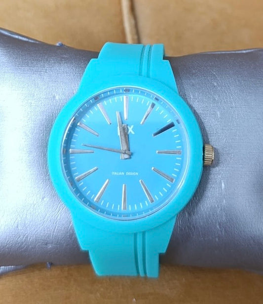 OROLOGIO H2X CELESTE CAUCCIÙ DONNA