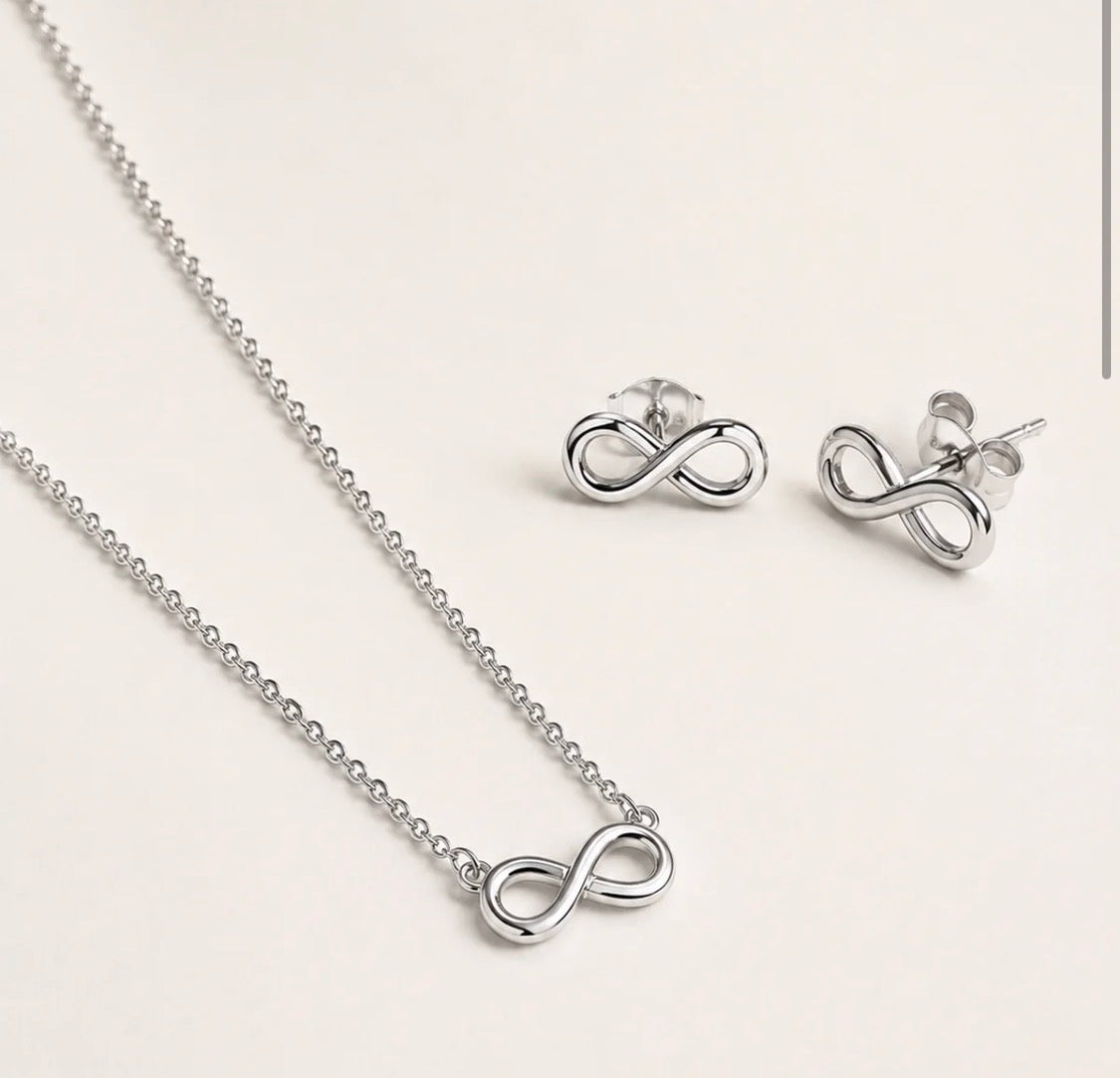 PARURE INFINITO ACCIAIO