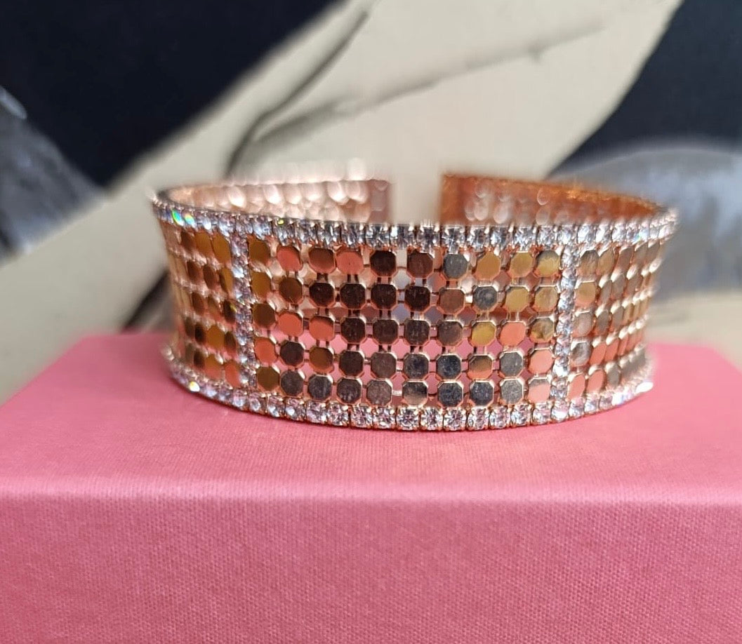 BRACCIALE RIGIDO DONNA ROSATO