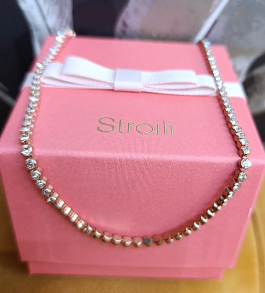 COLLANA SWAROVSKI GIROCOLLO BASE GIALLA STROILI