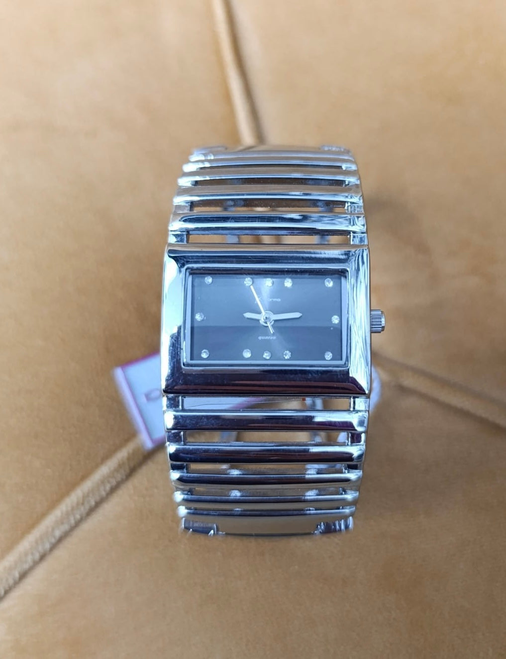 OROLOGIO KARMA ECONOMICO DONNA BRACCIALE RIGIDO ROSA-BIANCO -NERO