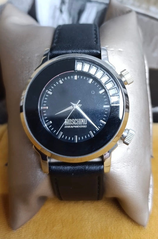 OROLOGIO DONNA MOSCHINO CINTA NERA
