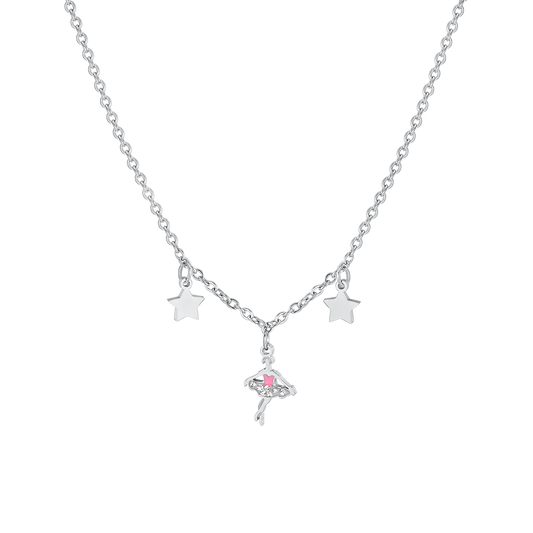 COLLANA BAMBINA IN ACCIAIO CON BALLERINA